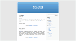 Desktop Screenshot of ghx.de